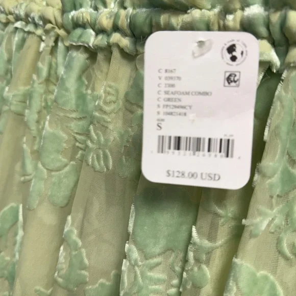 Free People Forever Young Burnout Pants- Seafoam Combo - Picture 12 of 13